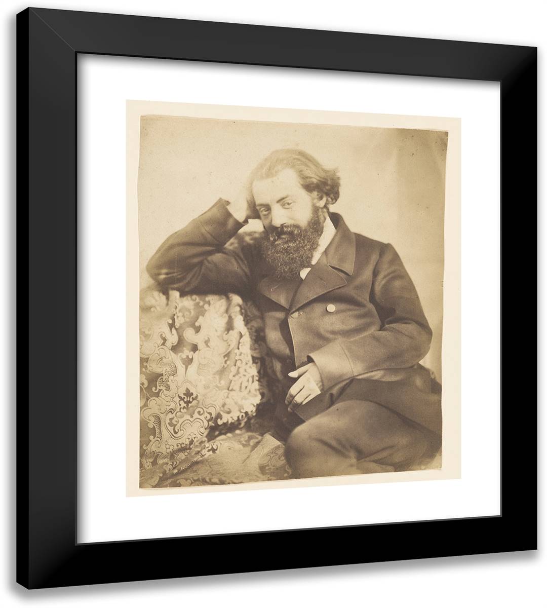 Rogier 20x22 Black Modern Wood Framed Art Print Poster by Nadar, Gaspard