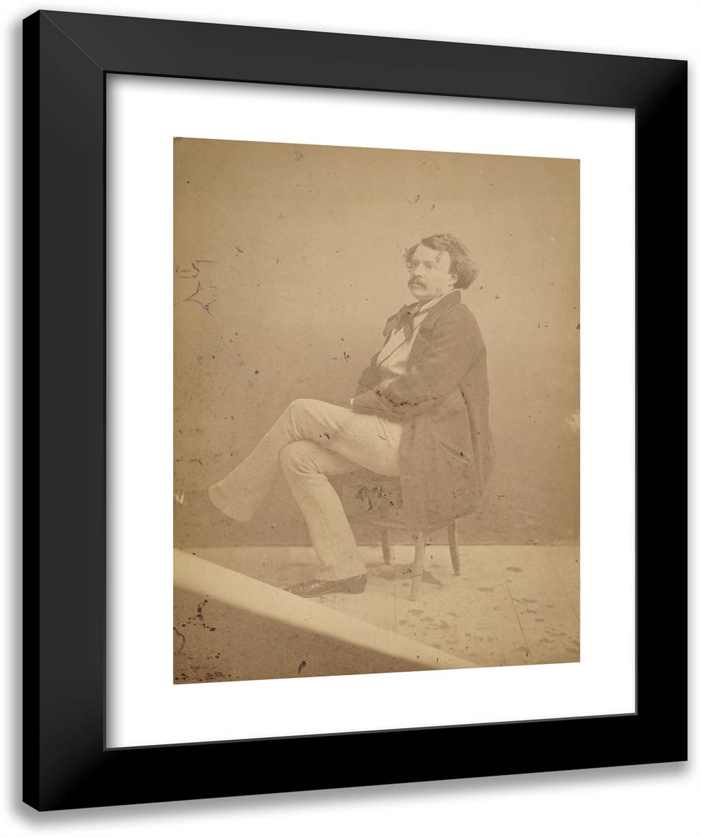 Self Portrait Felix Nadar 20x24 Black Modern Wood Framed Art Print Poster by Nadar, Gaspard
