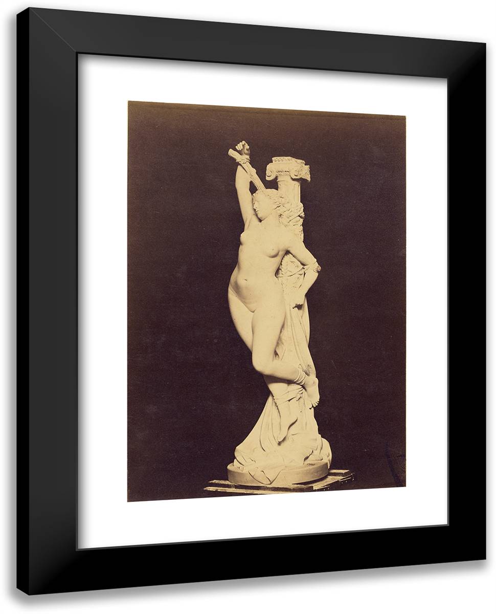 Study of Sculpture I 19x24 Black Modern Wood Framed Art Print Poster by Nadar, Gaspard