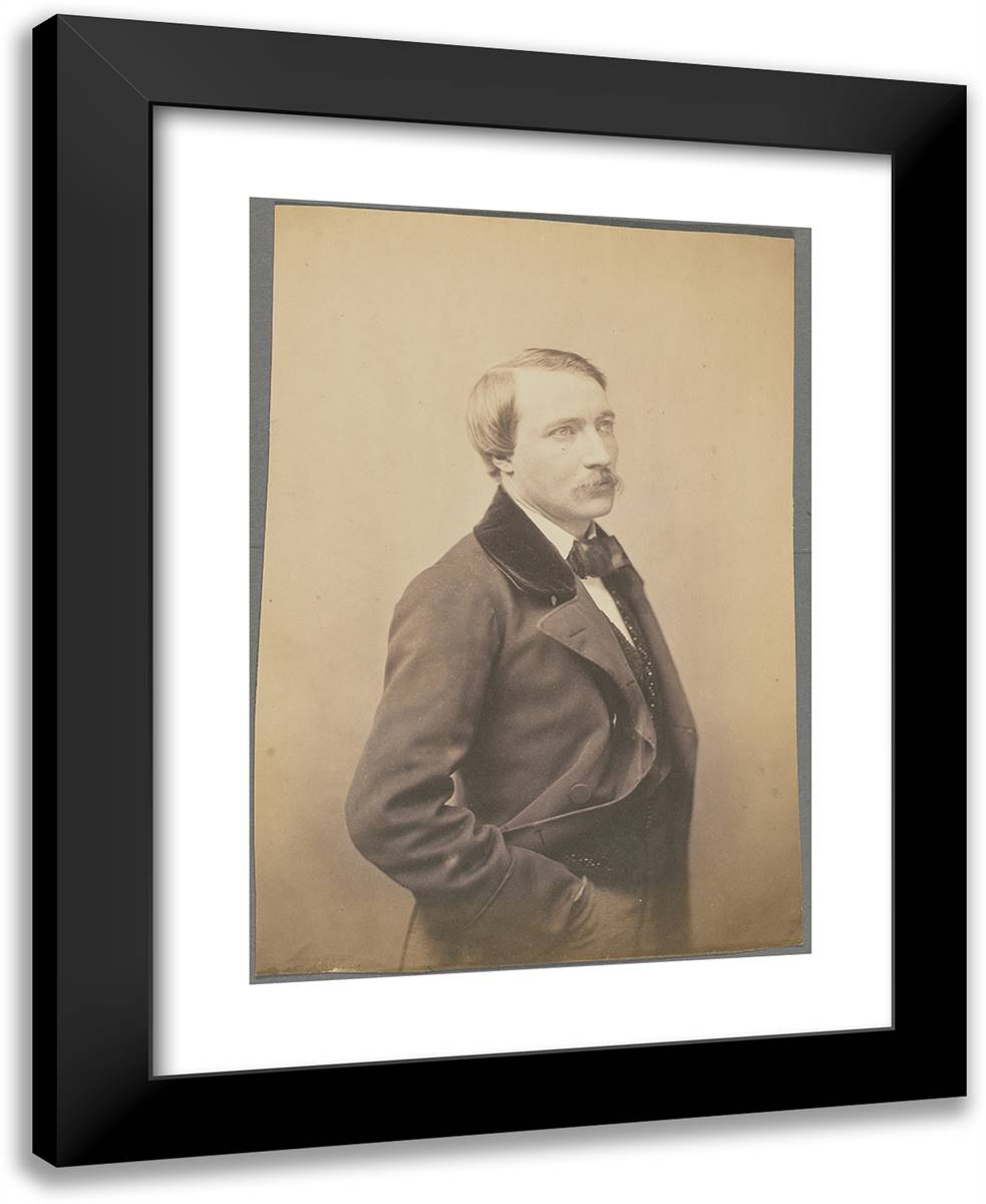 Villevieille, Peintre 19x24 Black Modern Wood Framed Art Print Poster by Nadar, Gaspard