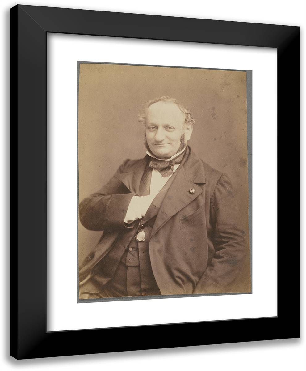 Wolowski 19x24 Black Modern Wood Framed Art Print Poster by Nadar, Gaspard