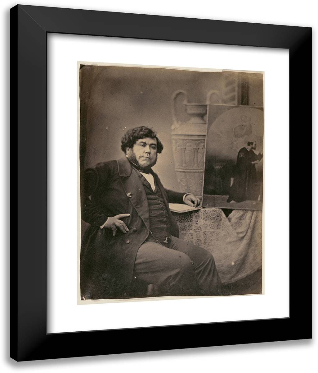 Ziegler, Peintre 20x24 Black Modern Wood Framed Art Print Poster by Nadar, Gaspard