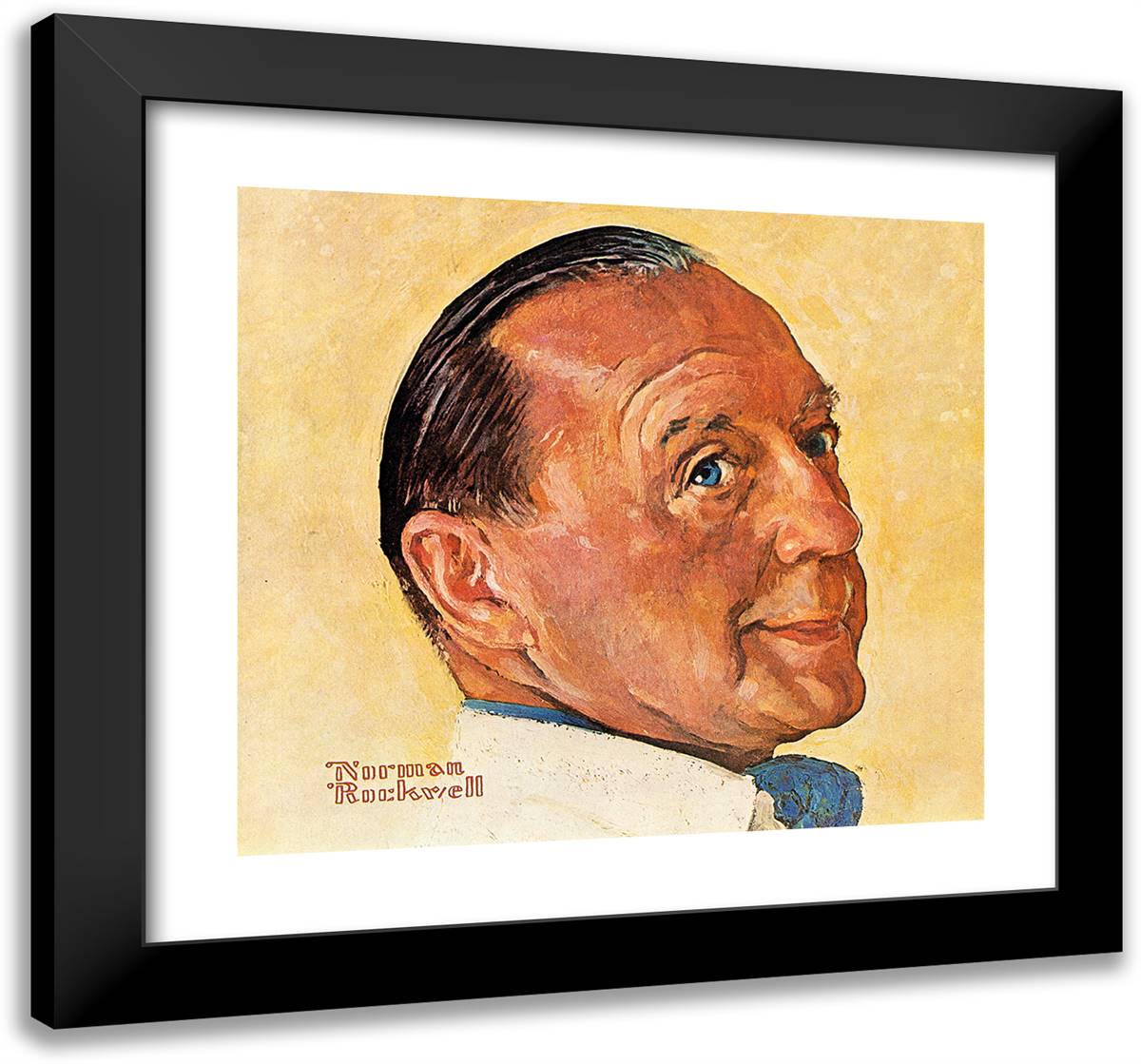Jack Benny 21x20 Black Modern Wood Framed Art Print Poster by Rockwell, Norman