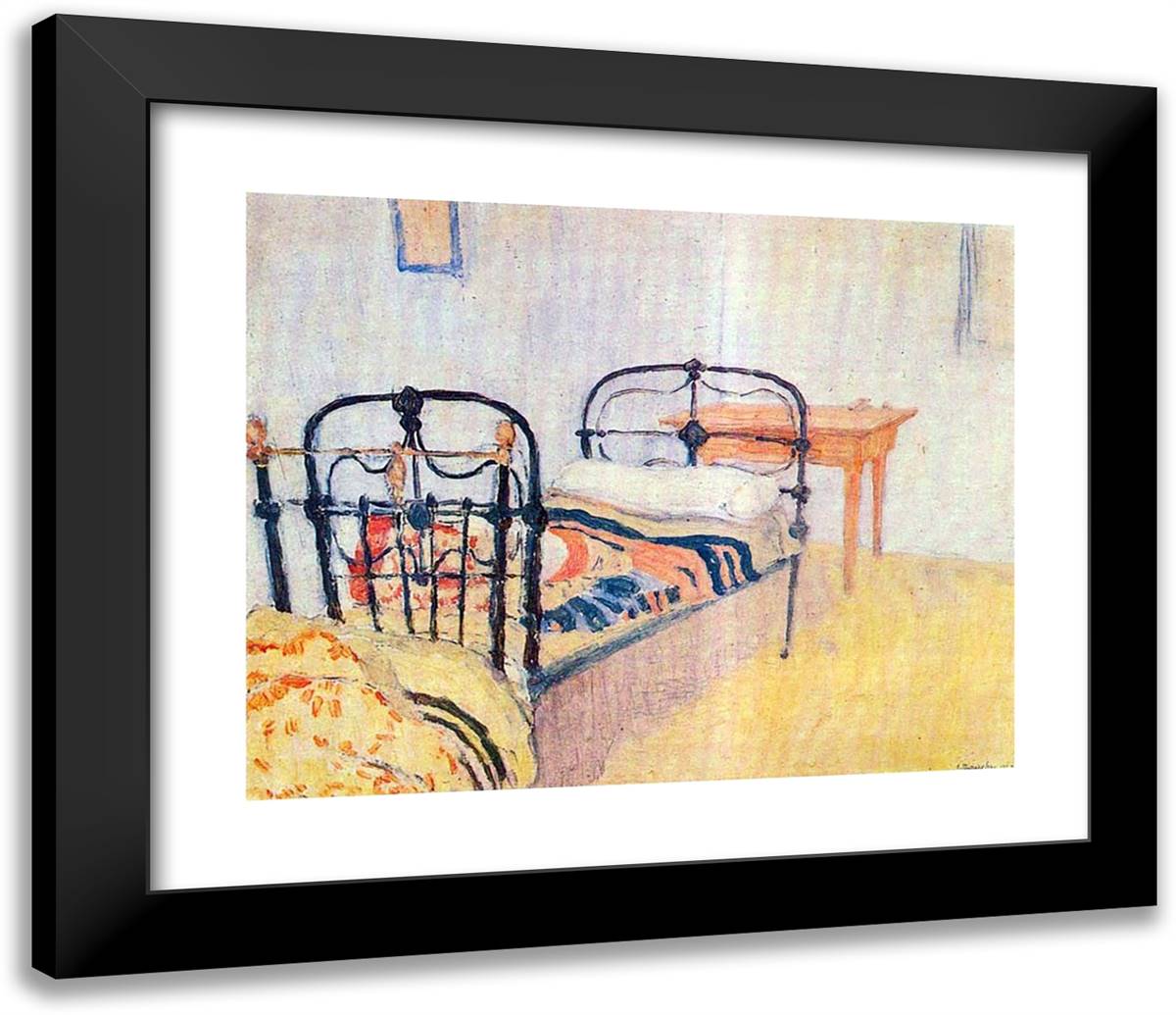 Cell at Mount Athos 23x20 Black Modern Wood Framed Art Print Poster by Papaloukas, Spyros