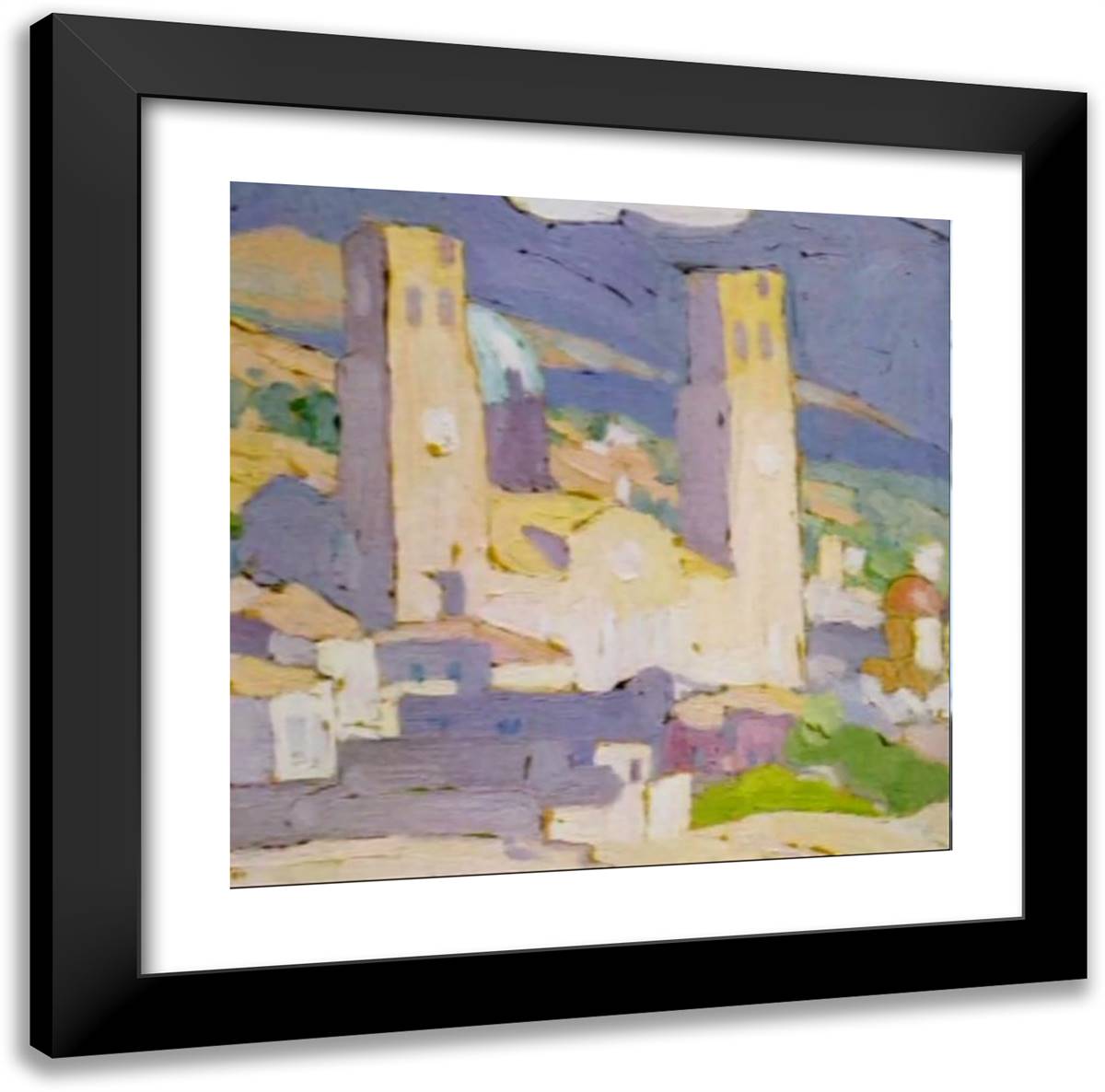 Church (Detail) 20x20 Black Modern Wood Framed Art Print Poster by Papaloukas, Spyros