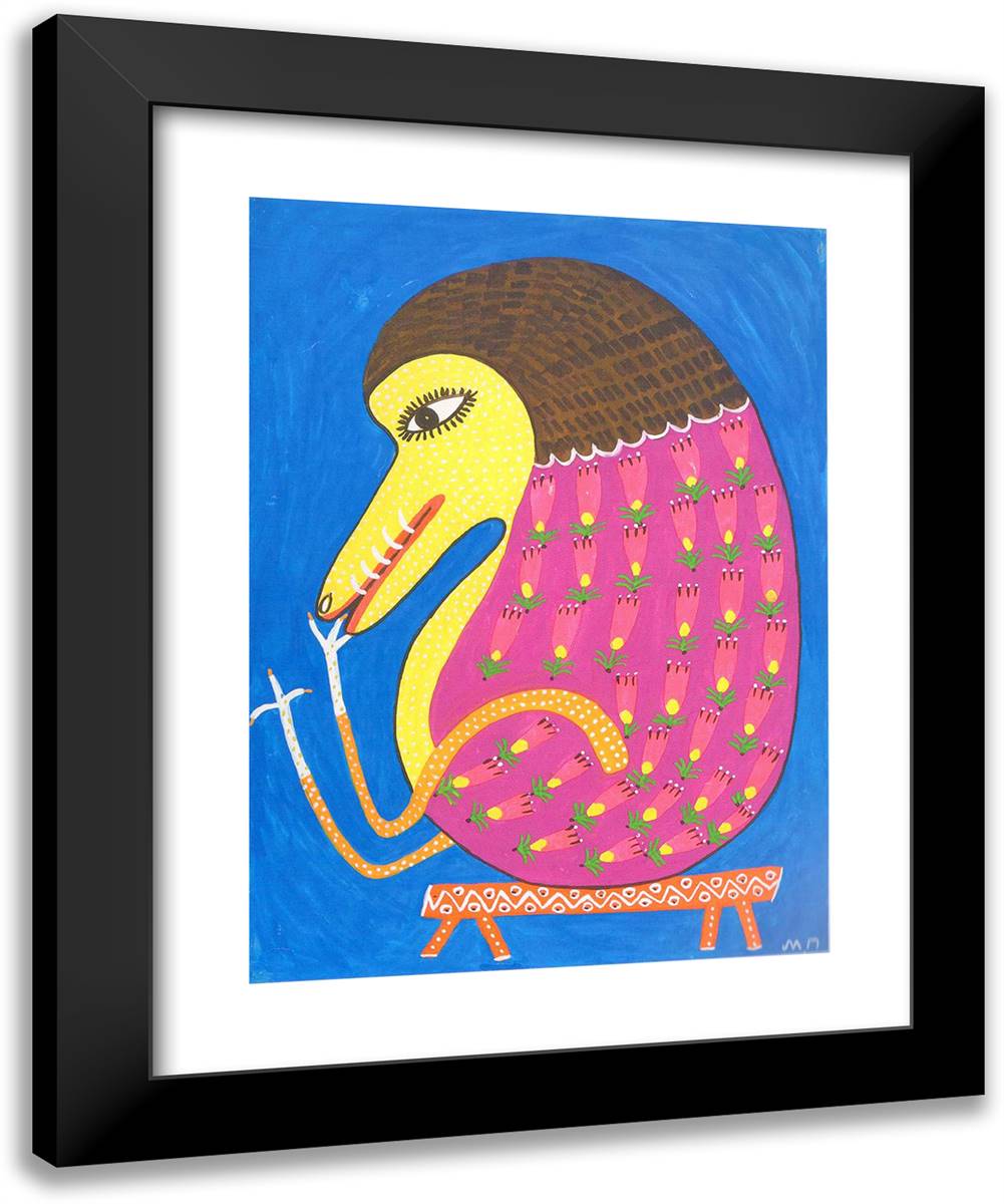 Levanna Doing Exercise 20x24 Black Modern Wood Framed Art Print Poster by Primachenko, Maria