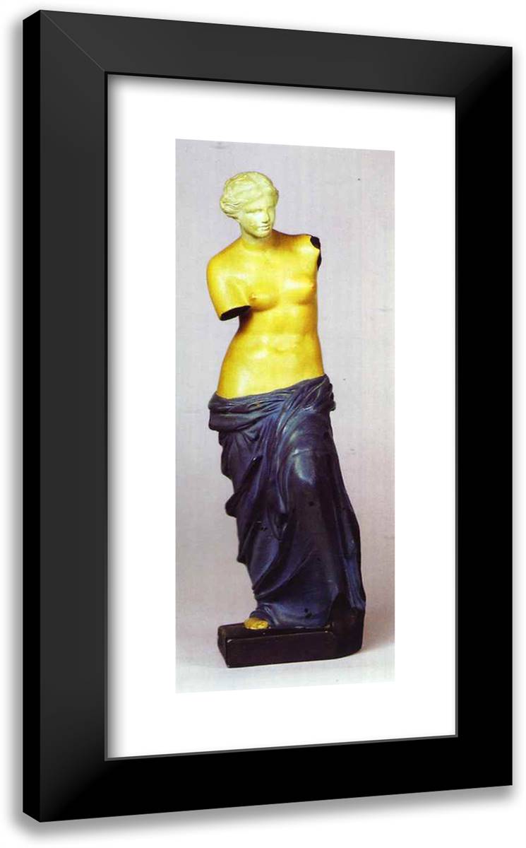 Copper Handcuffs 14x24 Black Modern Wood Framed Art Print Poster by Magritte, Rene