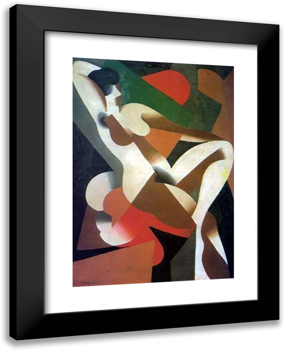 Donna 19x24 Black Modern Wood Framed Art Print Poster by Magritte, Rene