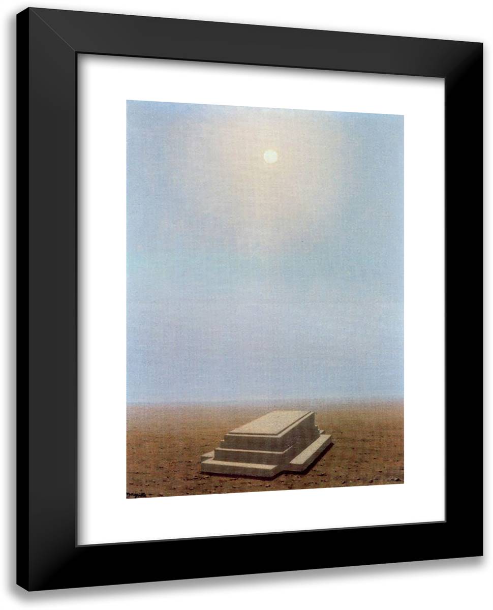 The Beyond 19x24 Black Modern Wood Framed Art Print Poster by Magritte, Rene