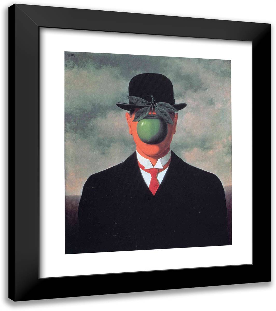 The Great War 20x23 Black Modern Wood Framed Art Print Poster by Magritte, Rene