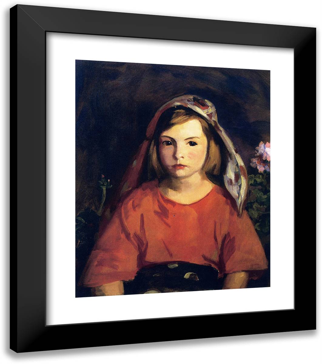 Agnes 20x23 Black Modern Wood Framed Art Print Poster by Henri, Robert