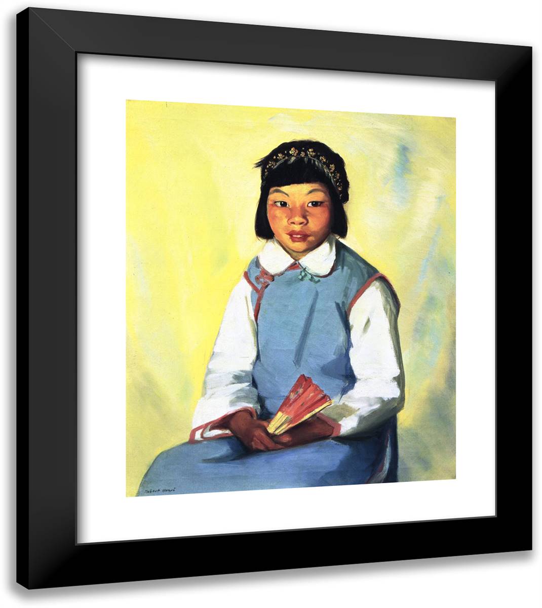 Chow Choy 20x23 Black Modern Wood Framed Art Print Poster by Henri, Robert