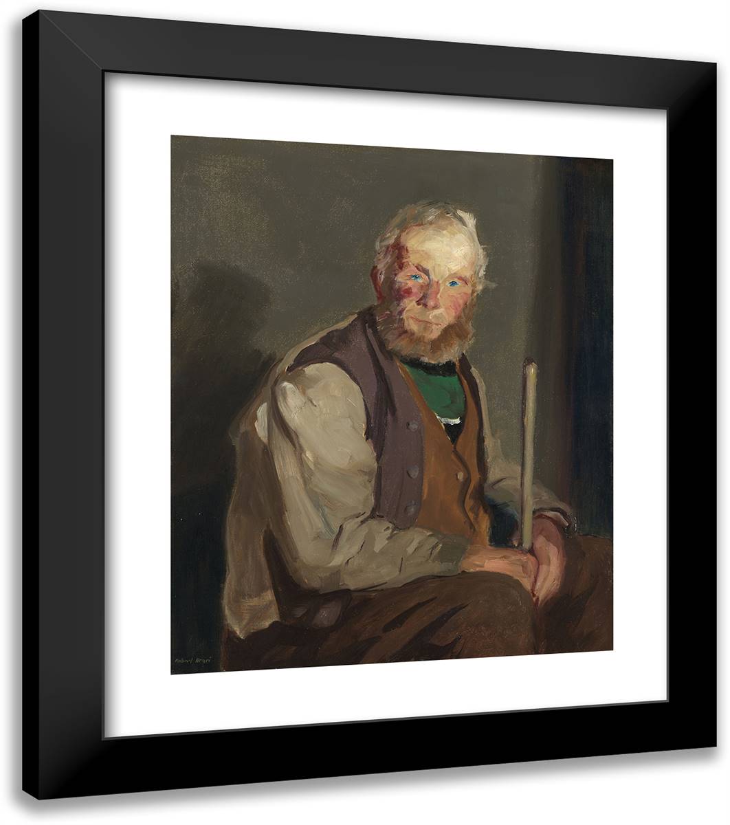 Himself 20x23 Black Modern Wood Framed Art Print Poster by Henri, Robert
