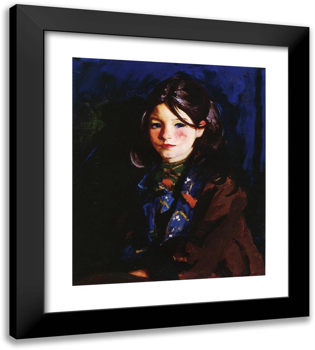 Letecia 20x22 Black Modern Wood Framed Art Print Poster by Henri, Robert