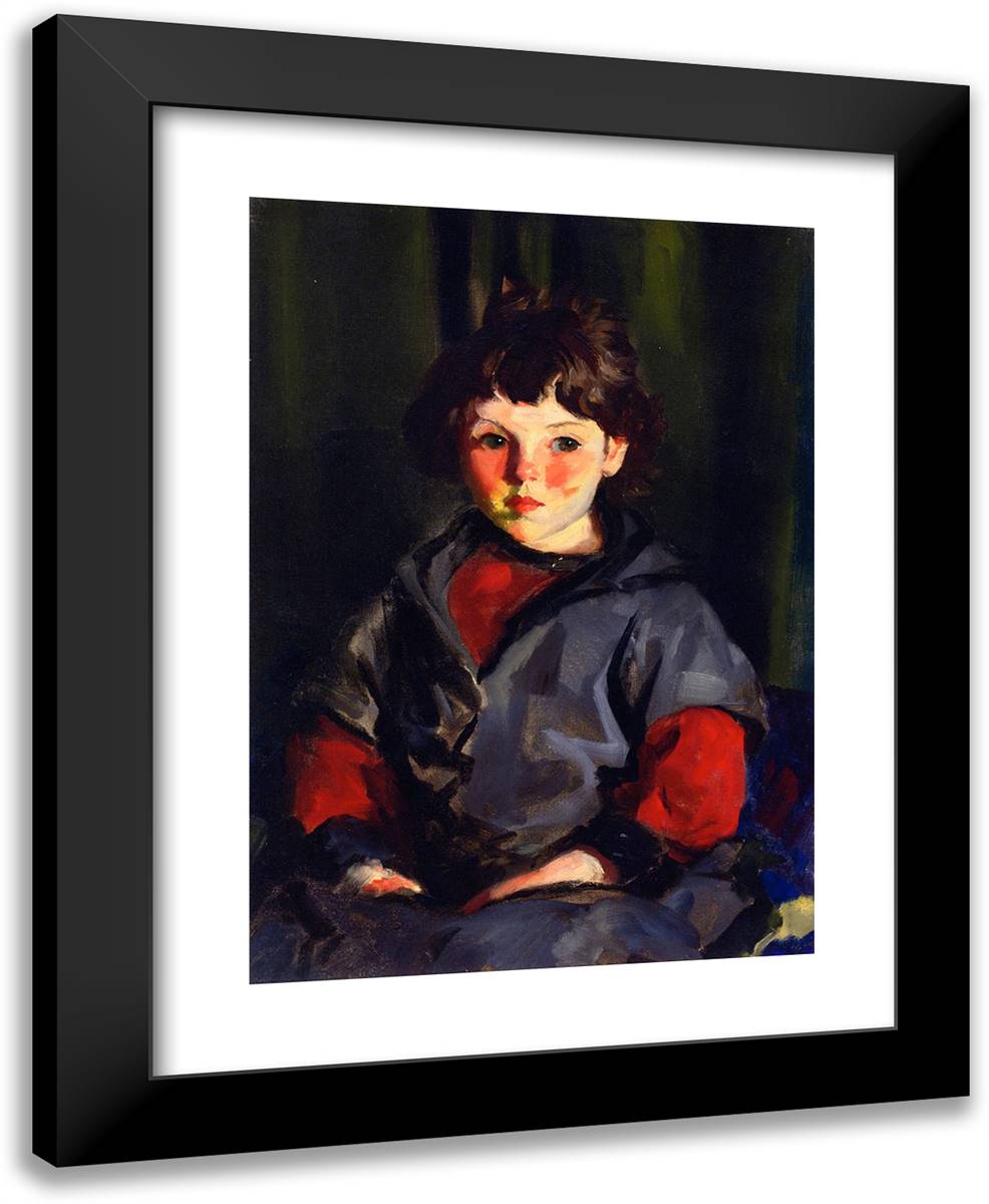 Untitled (Also Known as Alanna) 19x24 Black Modern Wood Framed Art Print Poster by Henri, Robert