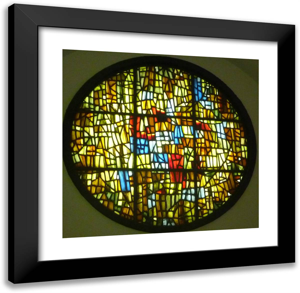 Rose De Metz, Vatican 21x20 Black Modern Wood Framed Art Print Poster by Bissiere, Roger