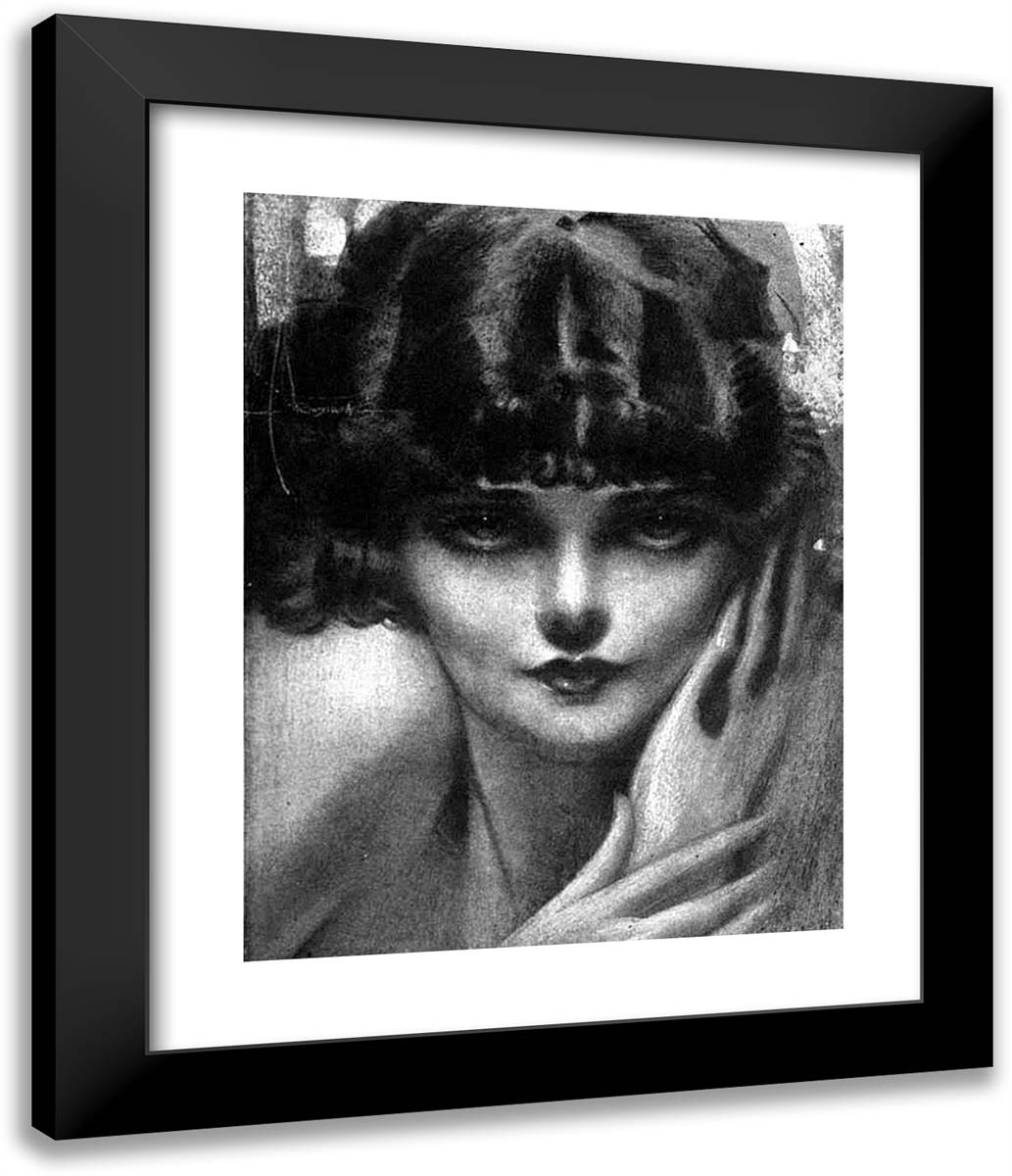 College Humor, Interior Pin-Up 20x24 Black Modern Wood Framed Art Print Poster by Armstrong, Rolf