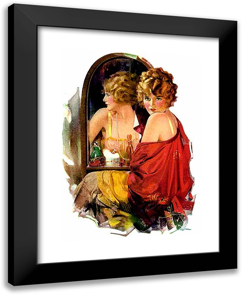 Palmolive (Is She Pretty) 19x24 Black Modern Wood Framed Art Print Poster by Armstrong, Rolf