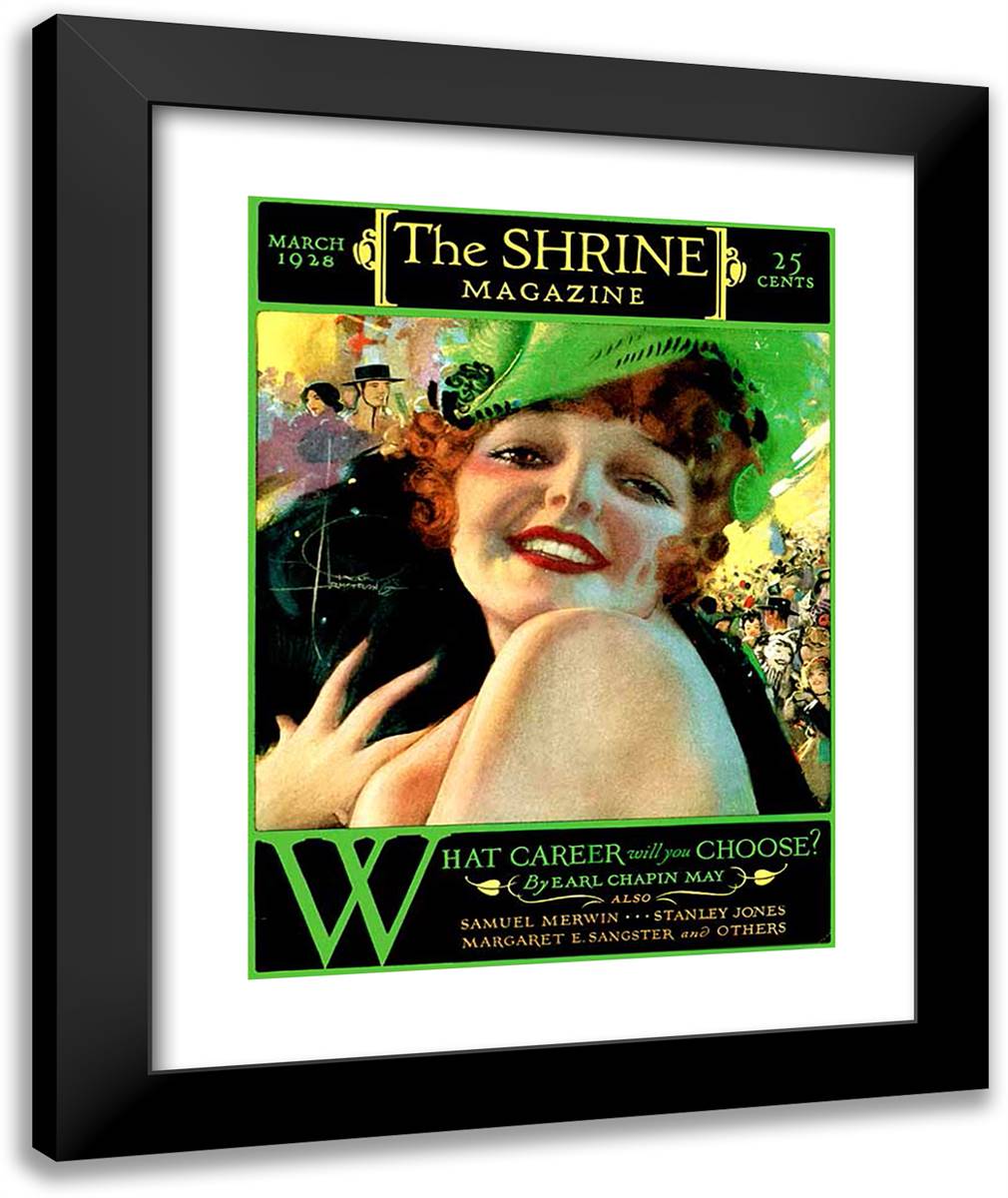 The Shrine 20x24 Black Modern Wood Framed Art Print Poster by Armstrong, Rolf