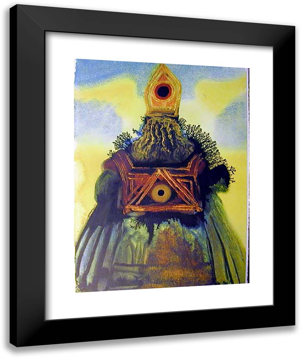 Arca Foederis 20x24 Black Modern Wood Framed Art Print Poster by Dali, Salvador