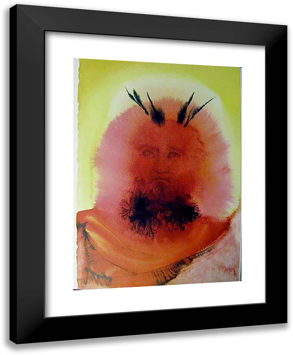 Gloria Vultus Moysi (Exodus 3429) 19x24 Black Modern Wood Framed Art Print Poster by Dali, Salvador