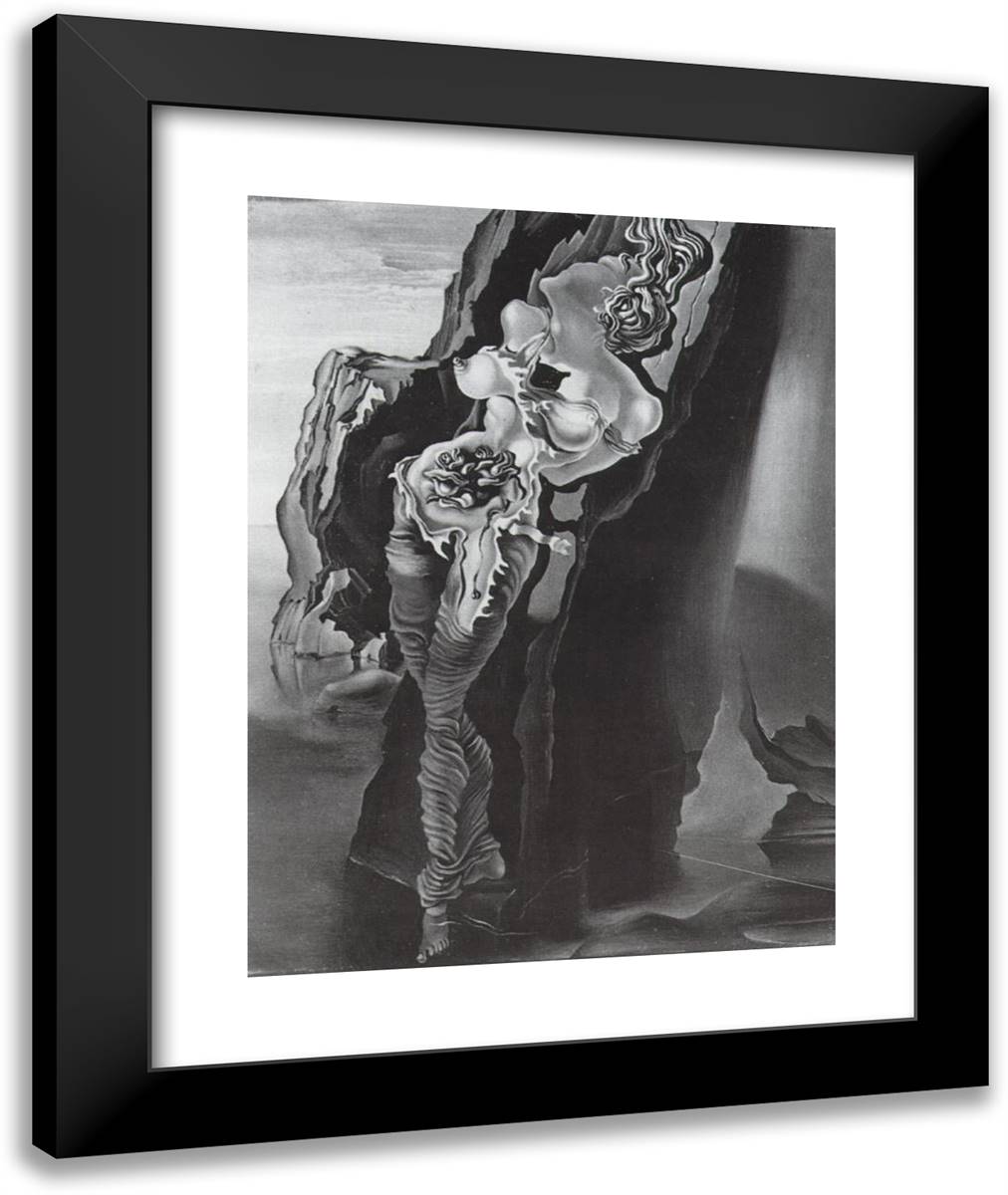 Gradiva 20x24 Black Modern Wood Framed Art Print Poster by Dali, Salvador