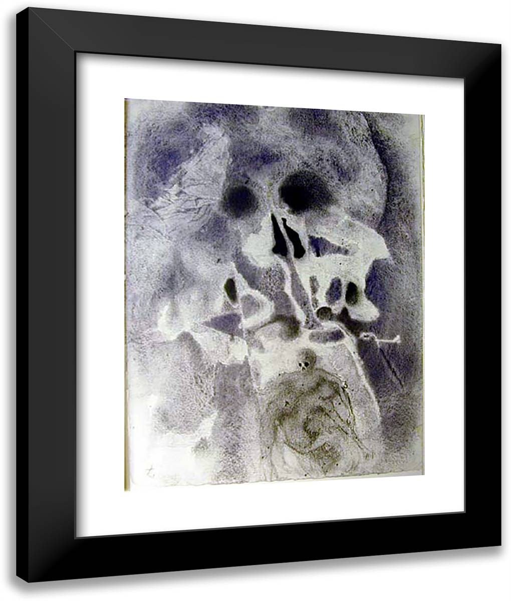 Iosias Sepultus in Mausoleum Patrum (2 Chronicles 3524) 20x24 Black Modern Wood Framed Art Print Poster by Dali, Salvador