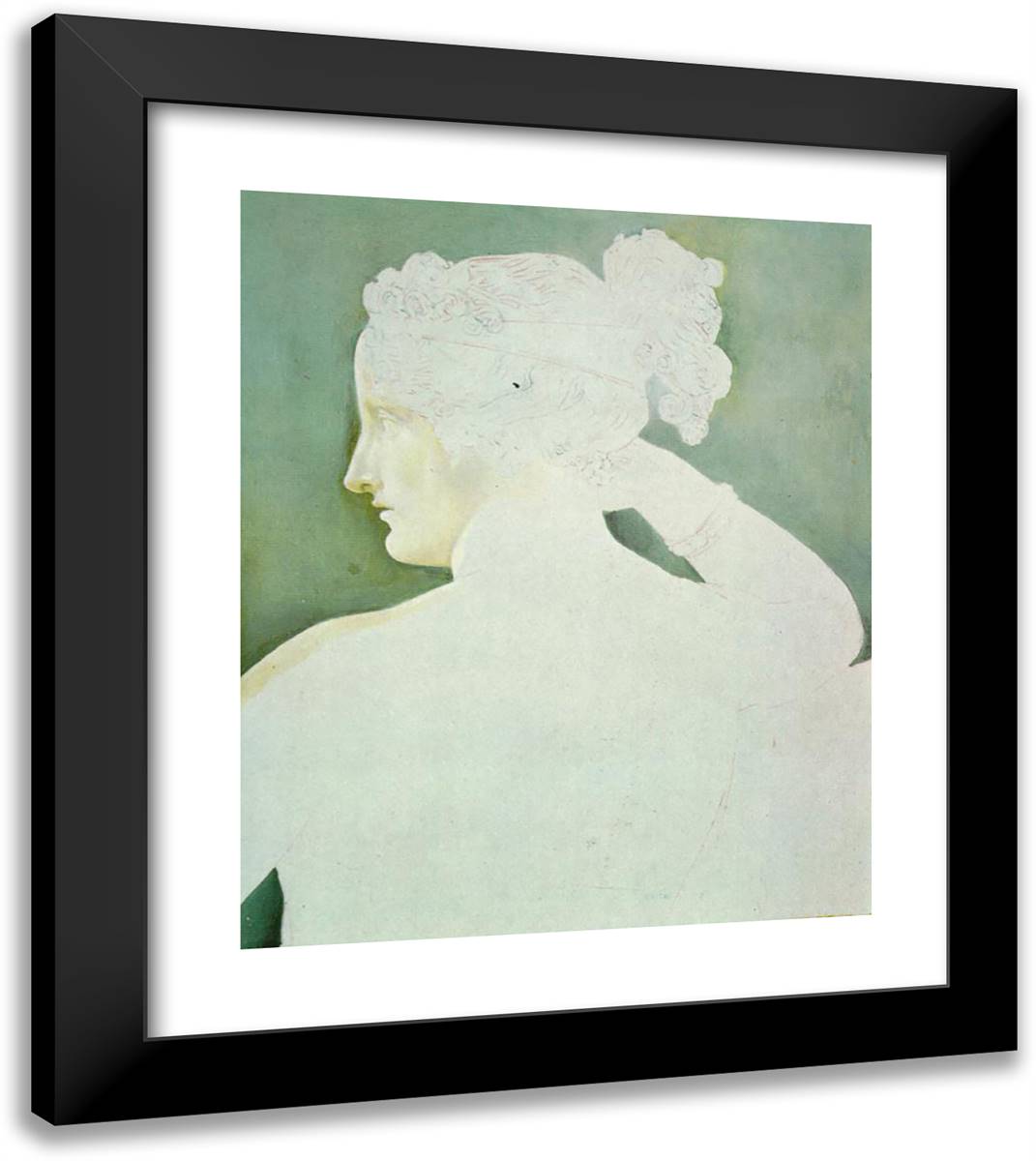 More Beautiful Than Canova 20x23 Black Modern Wood Framed Art Print Poster by Dali, Salvador