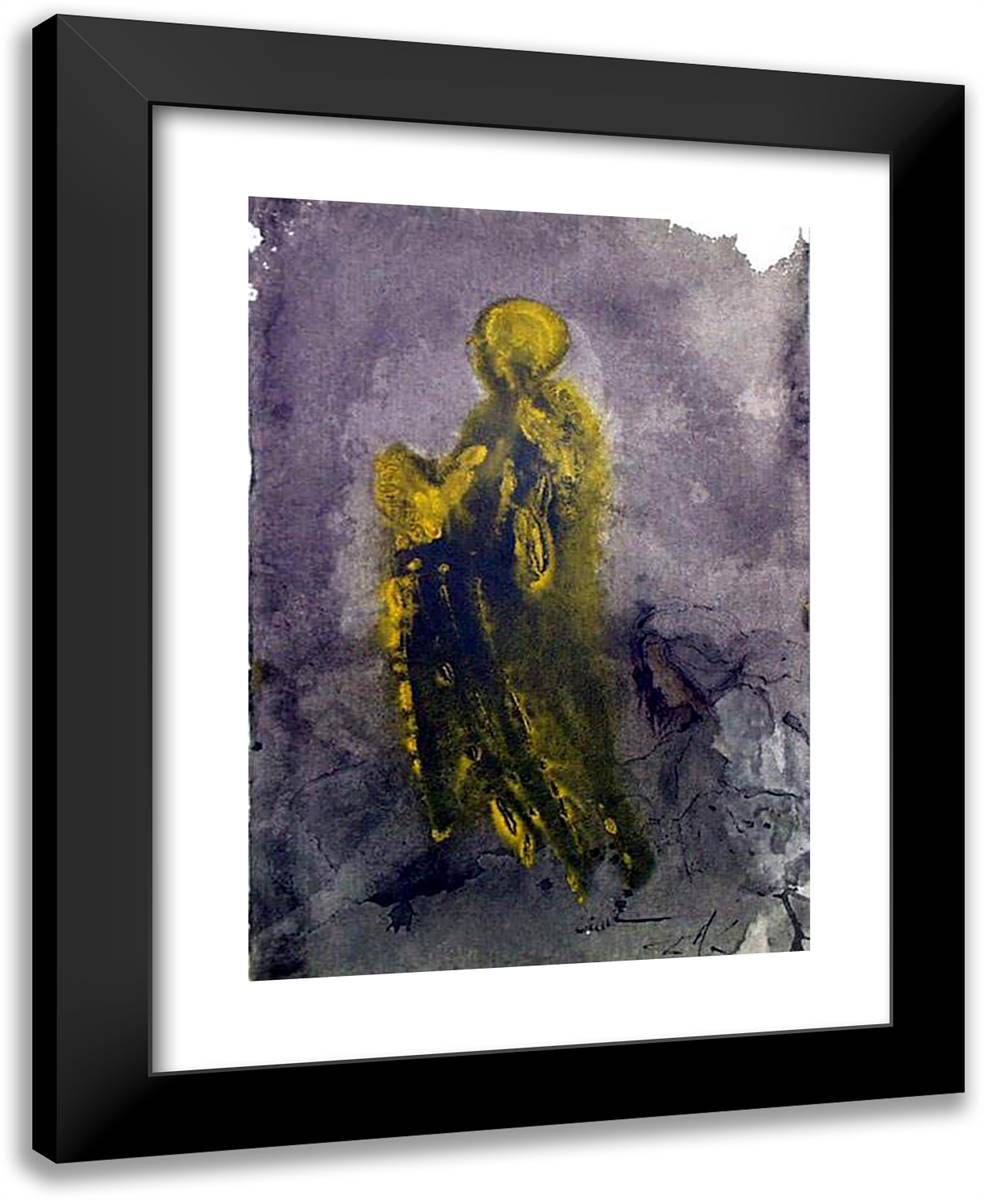 Noli Me Tangere (John 201) 19x24 Black Modern Wood Framed Art Print Poster by Dali, Salvador