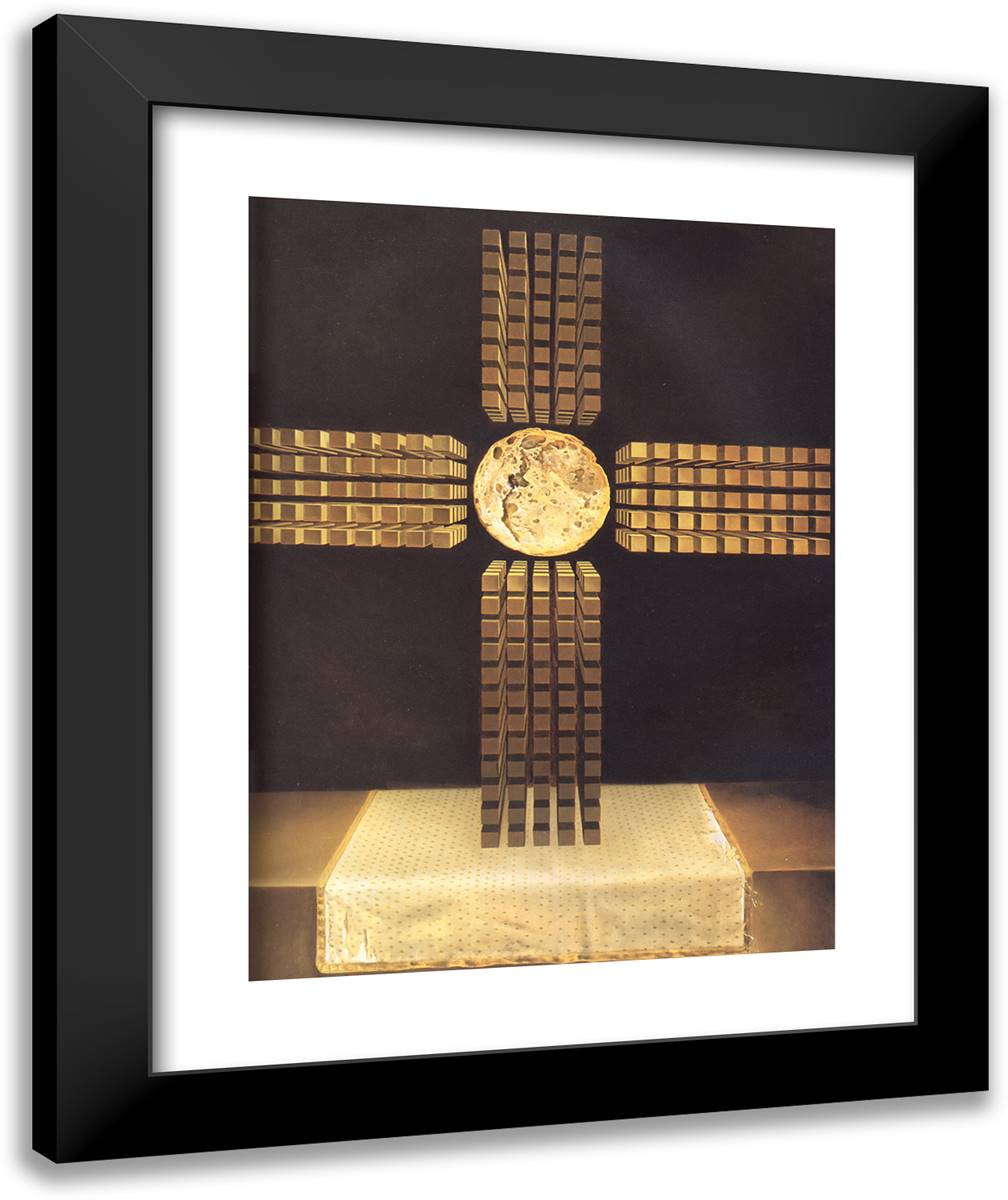 Nuclear Cross 20x24 Black Modern Wood Framed Art Print Poster by Dali, Salvador