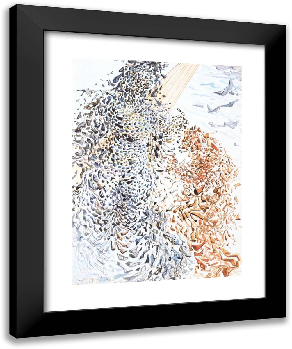 Opposition 20x24 Black Modern Wood Framed Art Print Poster by Dali, Salvador