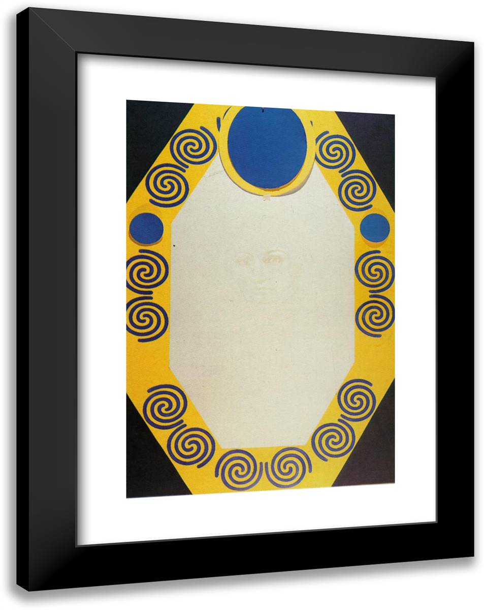 Phosphene 18x24 Black Modern Wood Framed Art Print Poster by Dali, Salvador