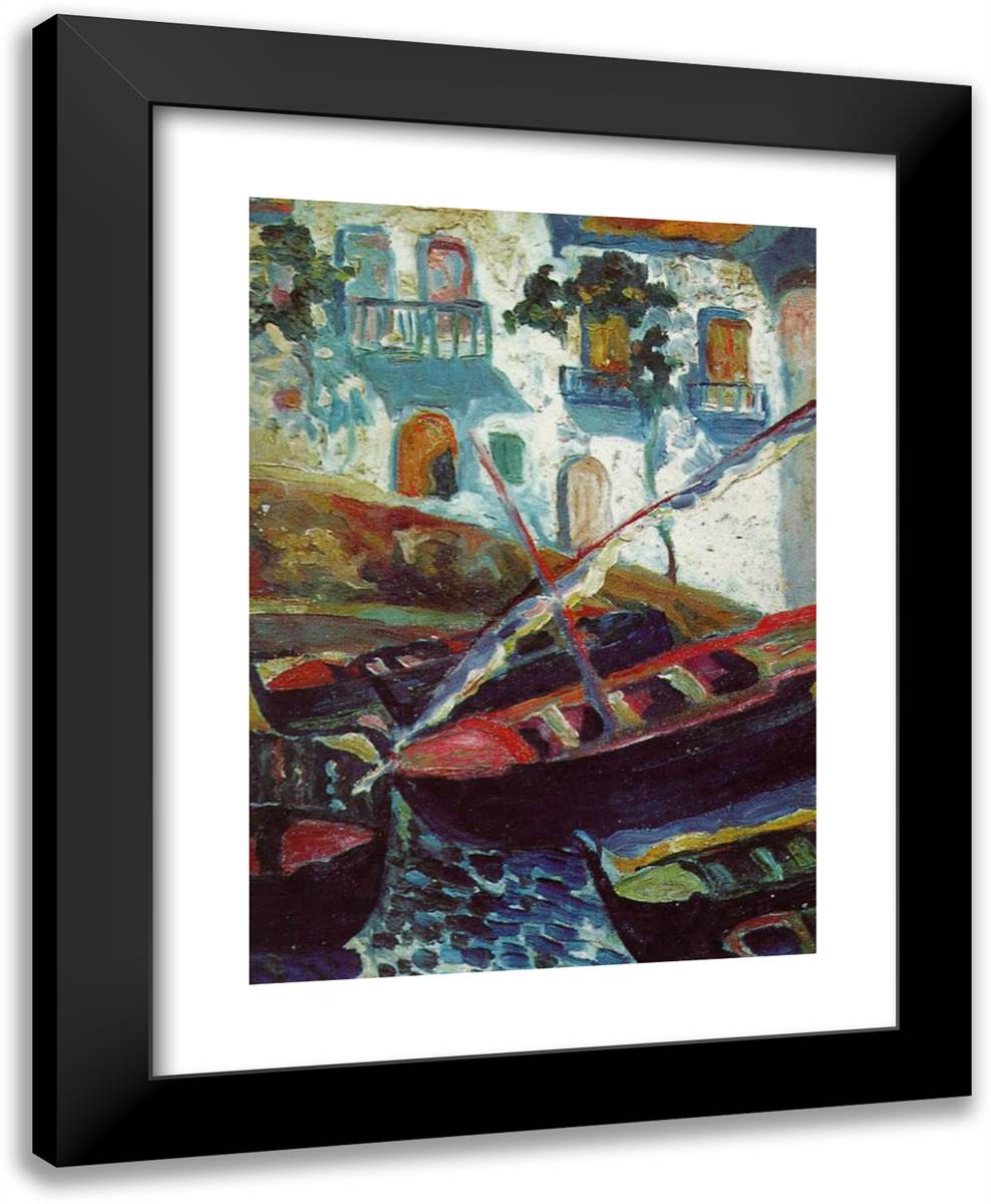 Pianc 19x24 Black Modern Wood Framed Art Print Poster by Dali, Salvador