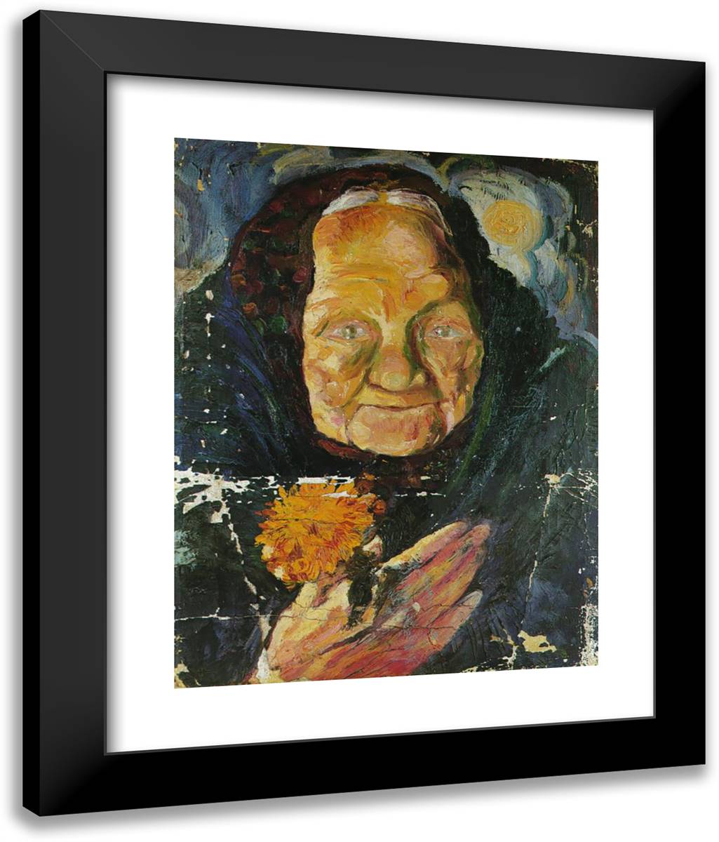 Portrait of Lucia 20x24 Black Modern Wood Framed Art Print Poster by Dali, Salvador