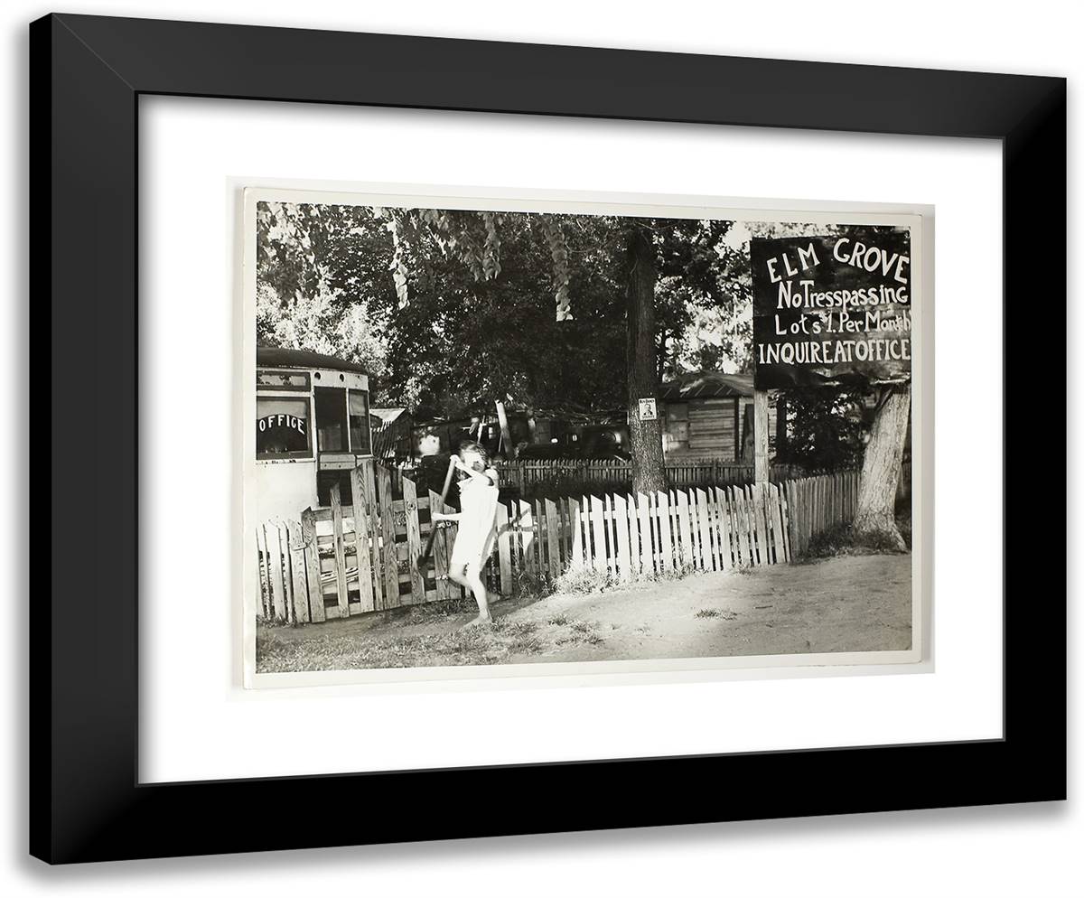 Elm Grove 24x20 Black Modern Wood Framed Art Print Poster by Grossman, Sid