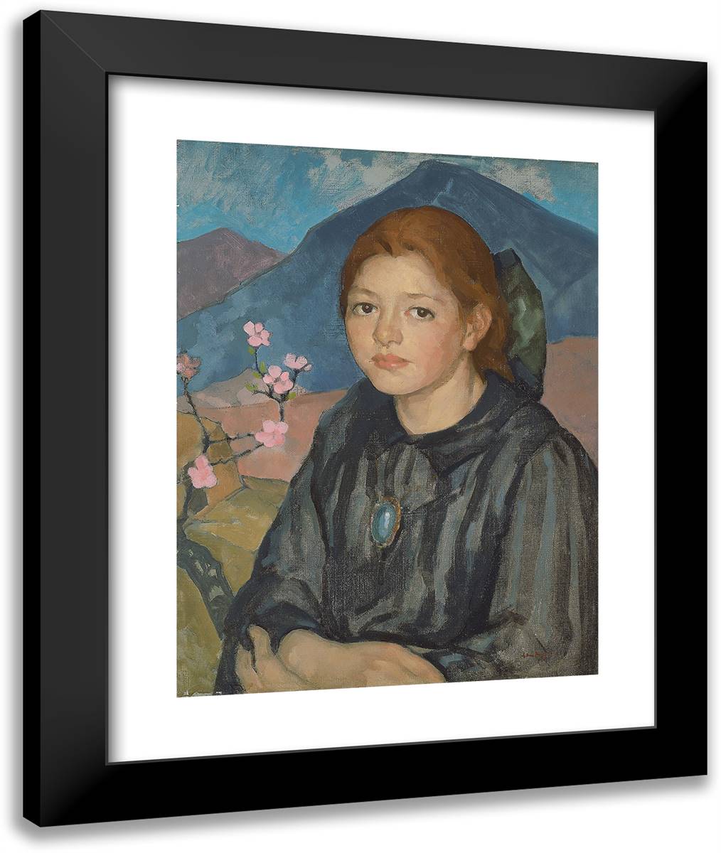 Querena 20x24 Black Modern Wood Framed Art Print Poster by Pen, William
