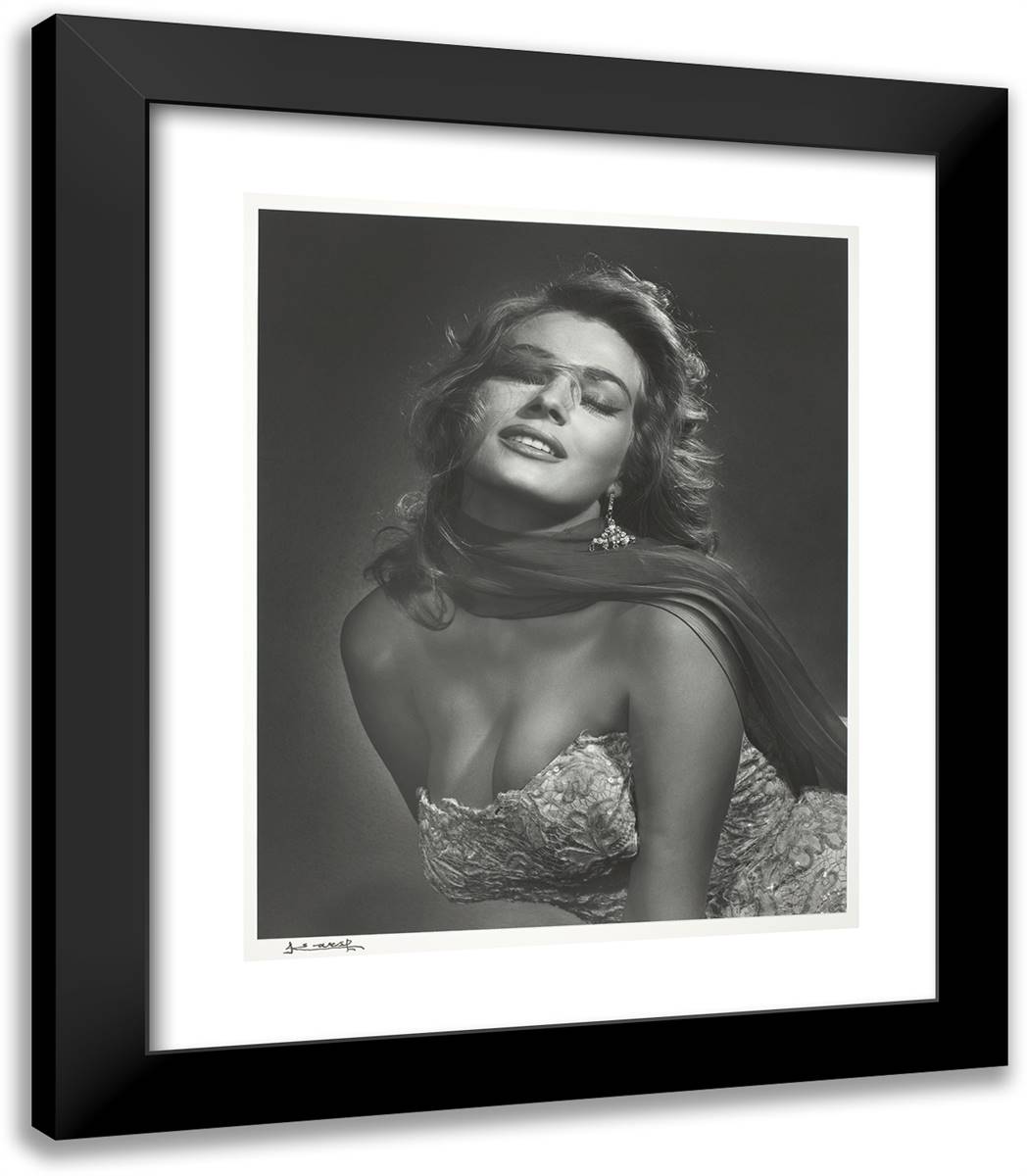 Anita Ekberg 20x23 Black Modern Wood Framed Art Print Poster by Karsh, Yousuf