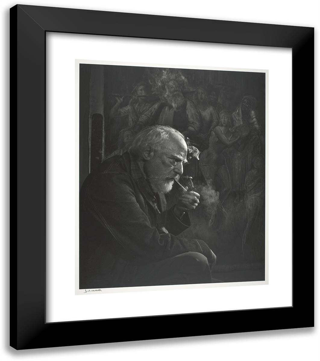 Augustus John 20x23 Black Modern Wood Framed Art Print Poster by Karsh, Yousuf