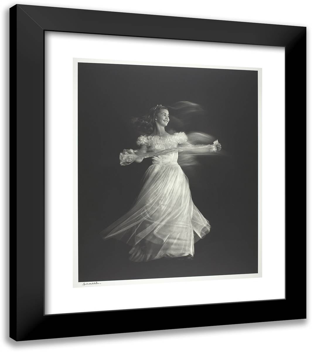Barbara Ann Scott 20x23 Black Modern Wood Framed Art Print Poster by Karsh, Yousuf