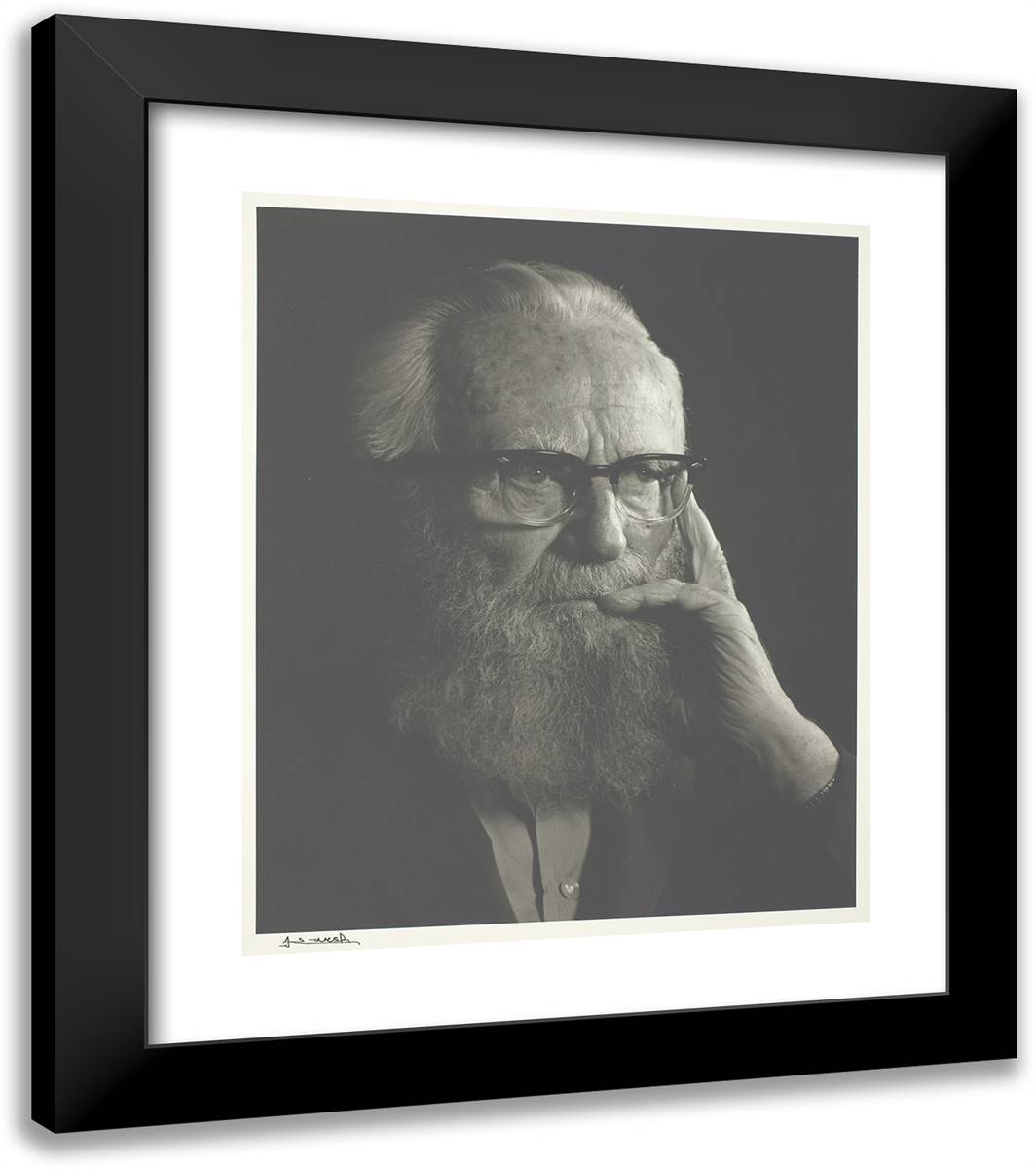 Edward Steichen 20x23 Black Modern Wood Framed Art Print Poster by Karsh, Yousuf