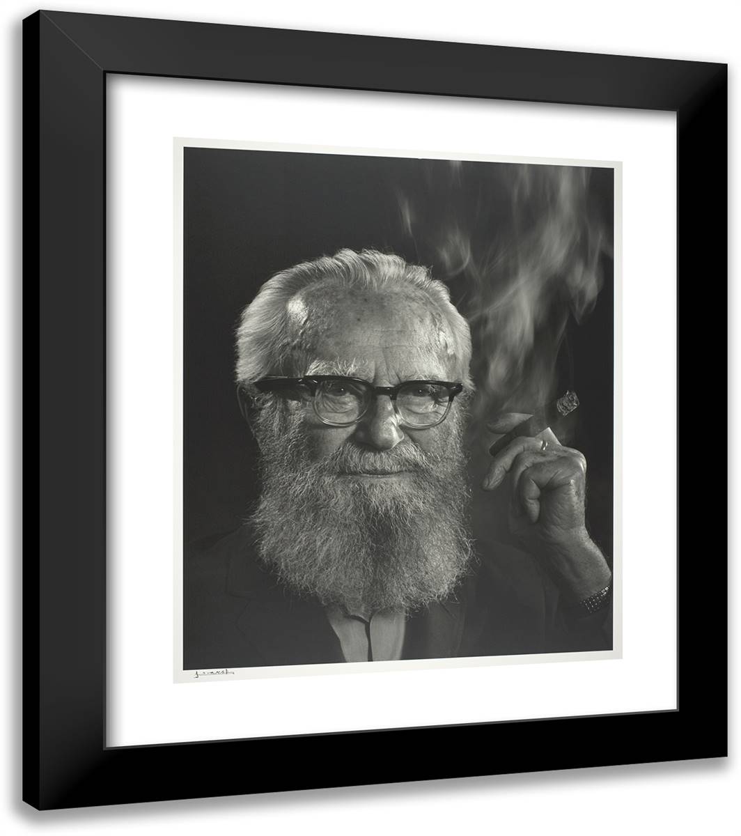 Edward Steichen_2 20x23 Black Modern Wood Framed Art Print Poster by Karsh, Yousuf