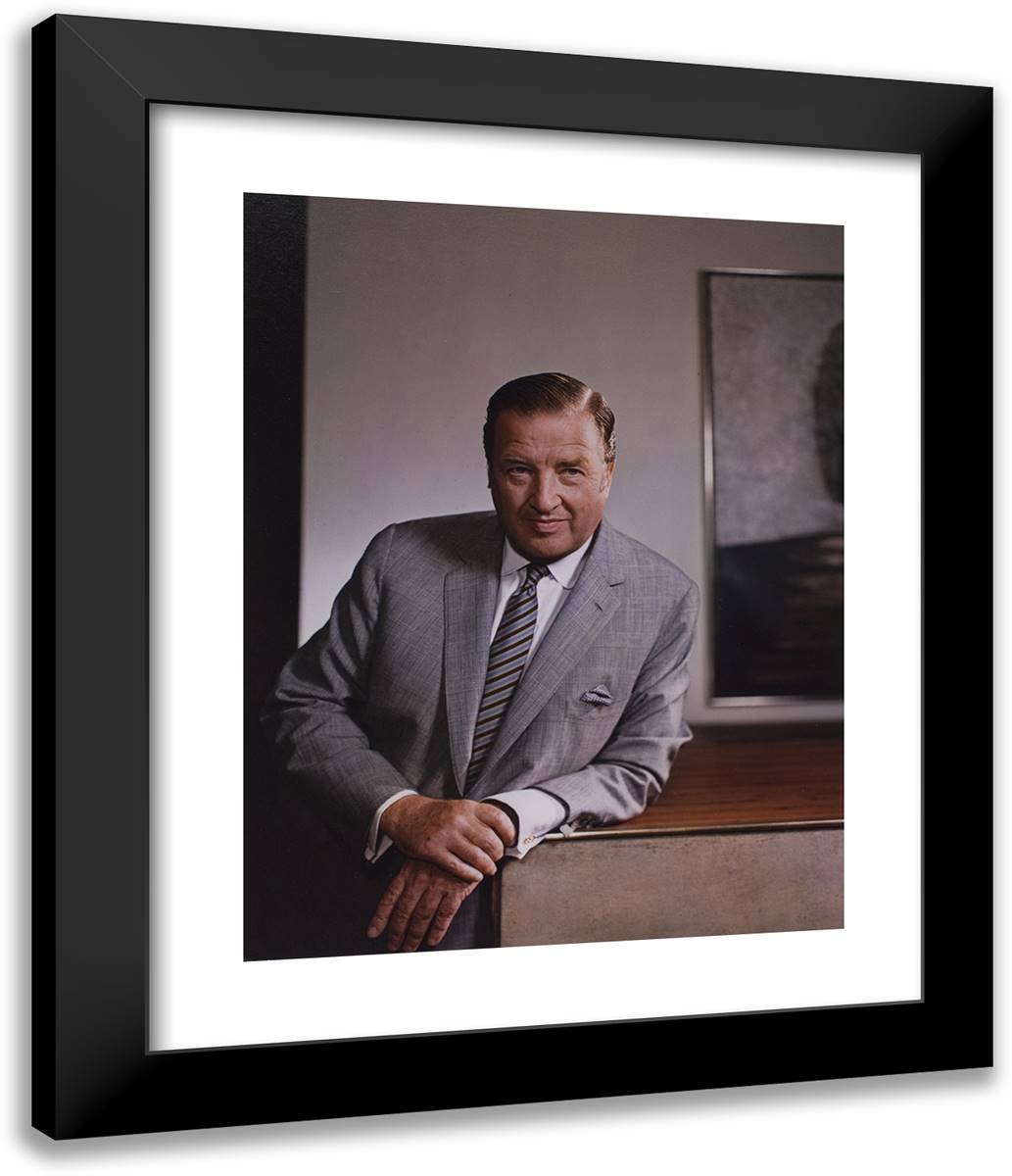 Henry Ford II_1 20x24 Black Modern Wood Framed Art Print Poster by Karsh, Yousuf