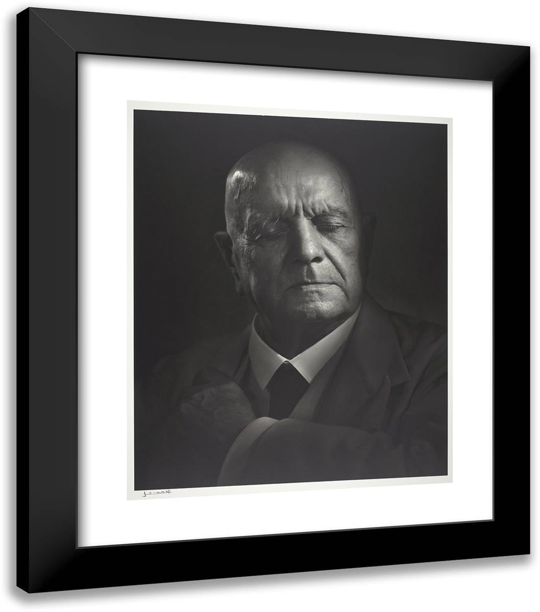 Jean Sibelius 20x23 Black Modern Wood Framed Art Print Poster by Karsh, Yousuf