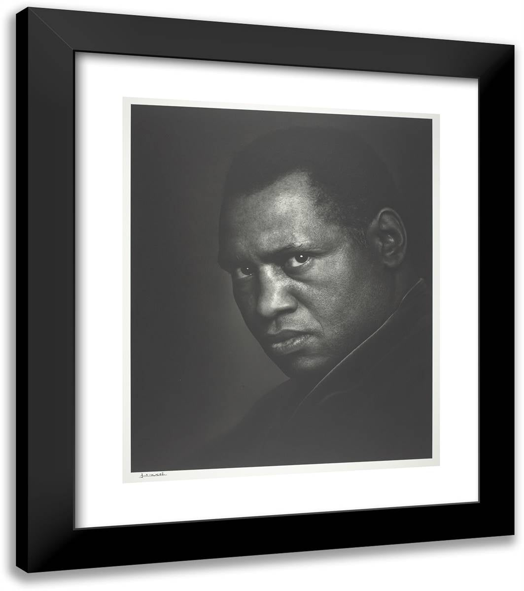 Paul Robeson (H&S) 20x23 Black Modern Wood Framed Art Print Poster by Karsh, Yousuf