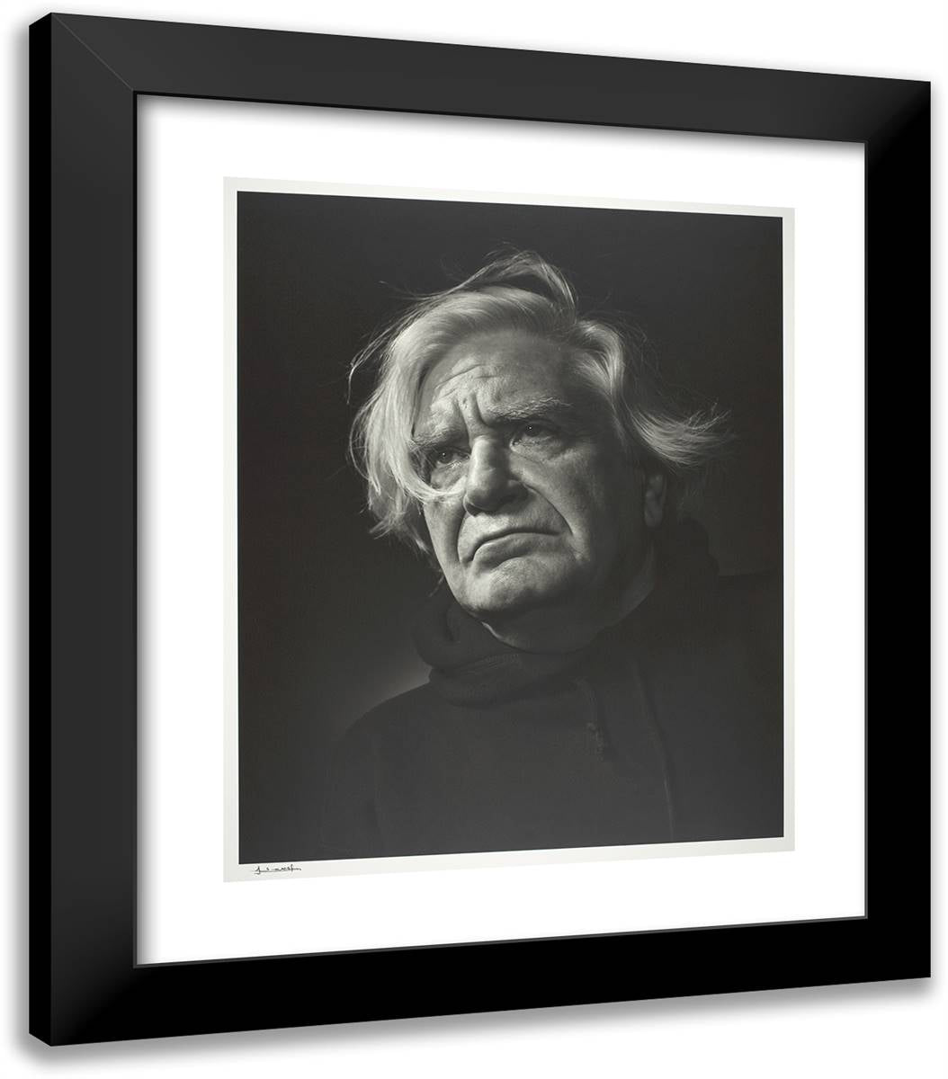 Ruben Nakian 20x23 Black Modern Wood Framed Art Print Poster by Karsh, Yousuf