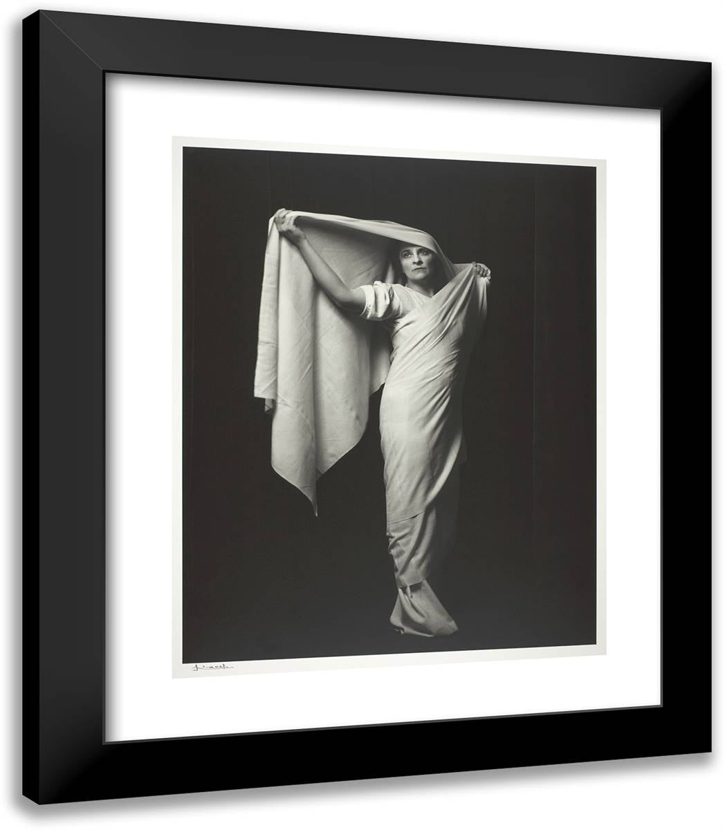 Ruth Draper 20x23 Black Modern Wood Framed Art Print Poster by Karsh, Yousuf