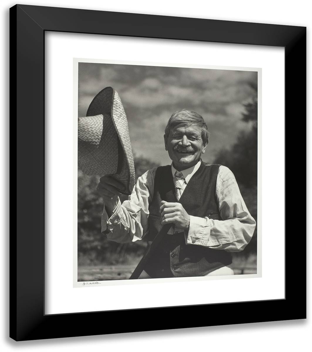 Stephen Leacock 20x23 Black Modern Wood Framed Art Print Poster by Karsh, Yousuf