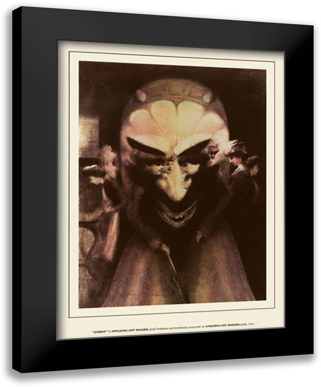 Gossip 15x18 Black Modern Wood Framed Art Print Poster by Witherspoon, G.