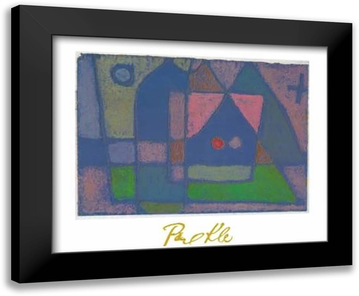 Cameretta a Venezia 1933 35x28 Black Modern Wood Framed Art Print Poster by Klee, Paul