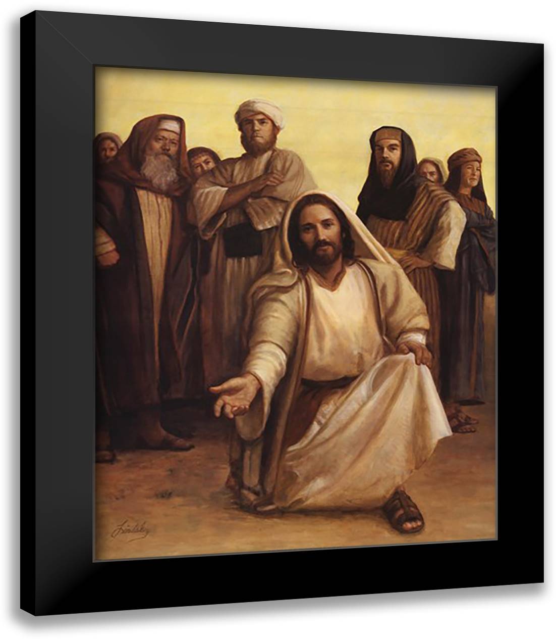 Healing Balm 20x24 Black Modern Wood Framed Art Print Poster by Lindsley, David